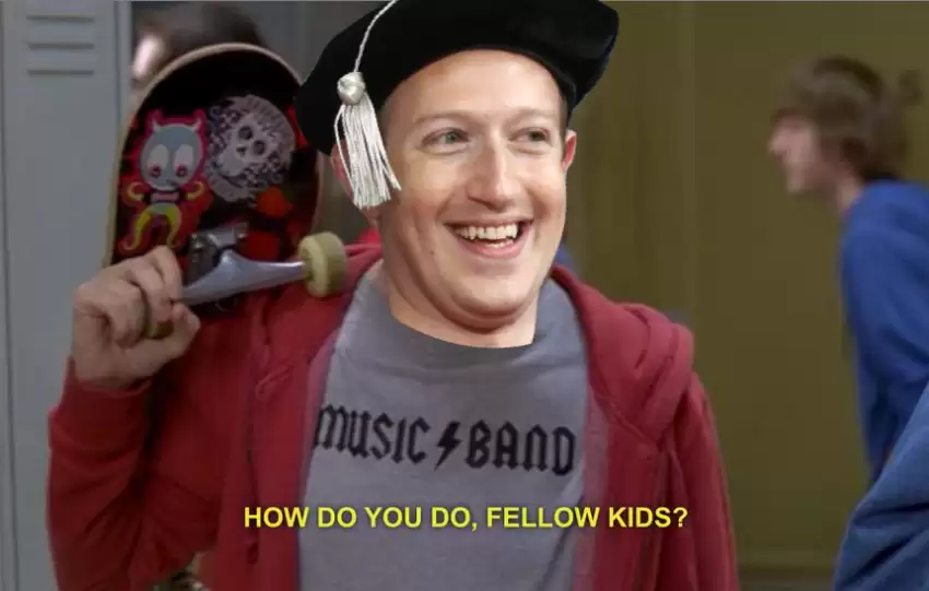 Facebook CEO as a GenZ