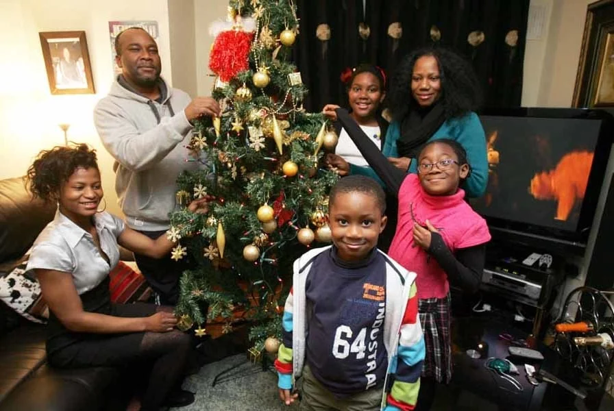 A Nigerian Family celebrating Christmas